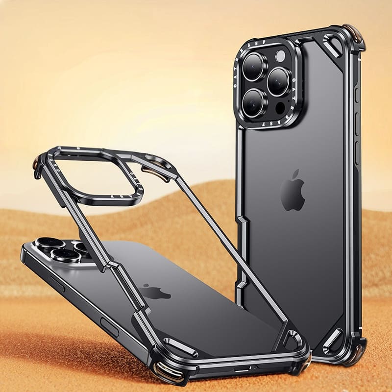 Metal Frame Bare-Feeling Phone Case For iPhone