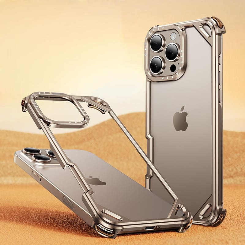 Metal Frame Bare-Feeling Phone Case For iPhone