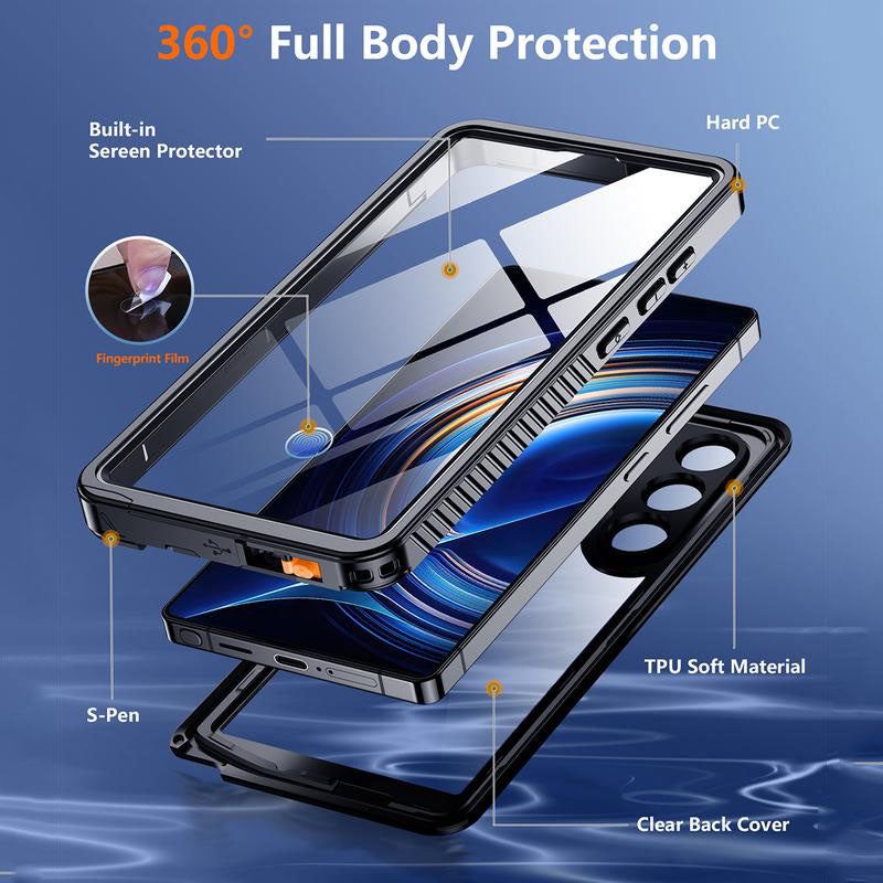Military-Grade 360° Shockproof Waterproof Heavy Duty Case For Samsung Galaxy