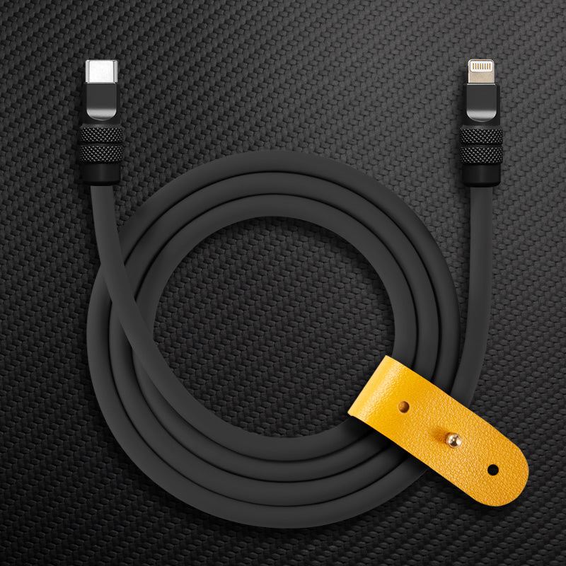 "Monochrome Chubby" 240W Classic Solid Color Fast Charging Cable