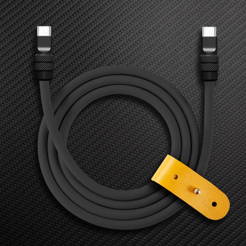 "Monochrome Chubby" 240W Classic Solid Color Fast Charging Cable