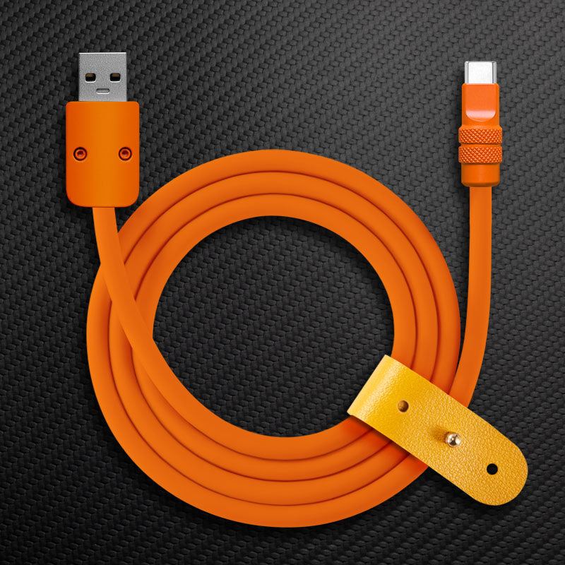 "Monochrome Chubby" 240W Classic Solid Color Fast Charging Cable