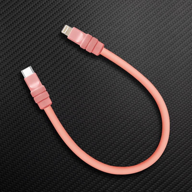 "Monochrome Chubby" Power Bank Friendly Cable - Silicone Material