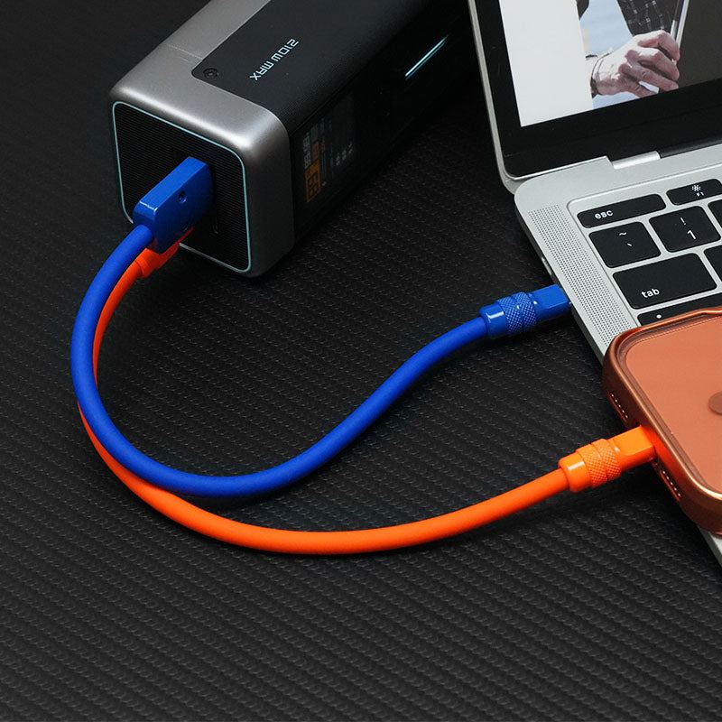 "Monochrome Chubby" Power Bank Friendly Cable - Silicone Material