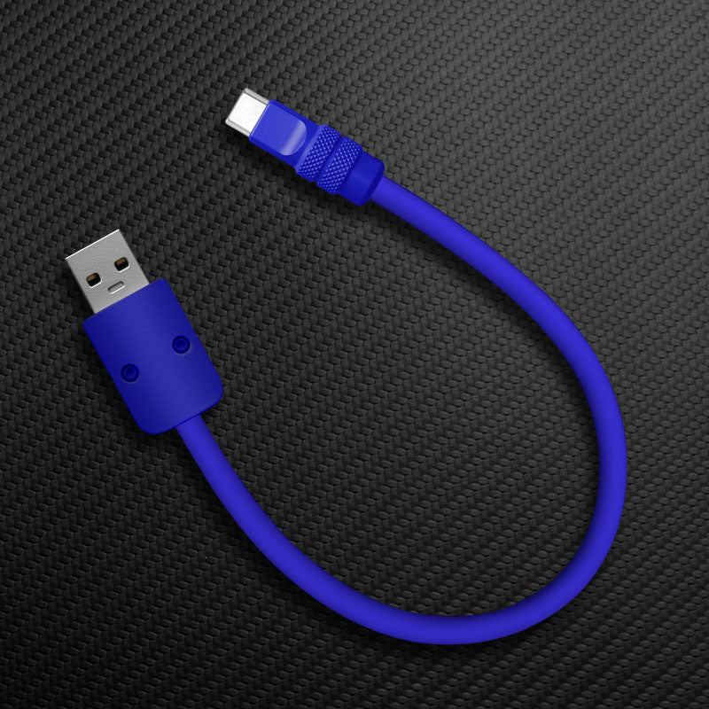 "Monochrome Chubby" Power Bank Friendly Cable - Silicone Material