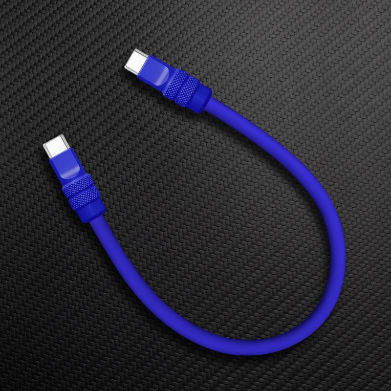 "Monochrome Chubby" Power Bank Friendly Cable - Silicone Material