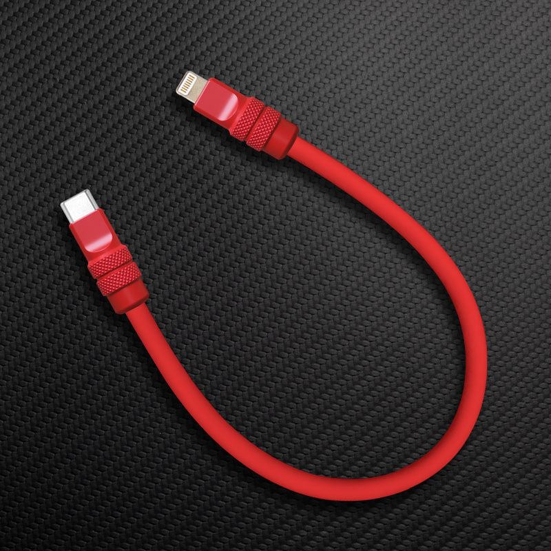 "Monochrome Chubby" Power Bank Friendly Cable - Silicone Material