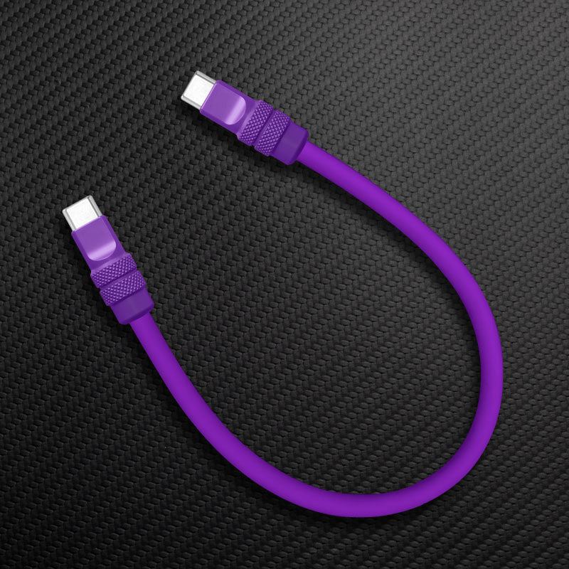 "Monochrome Chubby" Power Bank Friendly Cable - Silicone Material