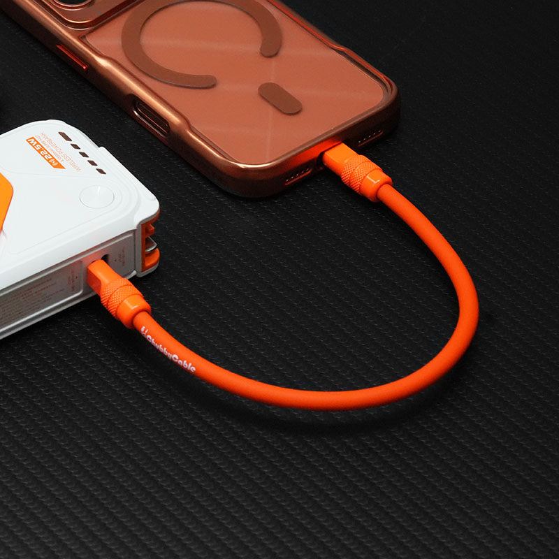 "Monochrome Chubby" Power Bank Friendly Cable - Silicone Material