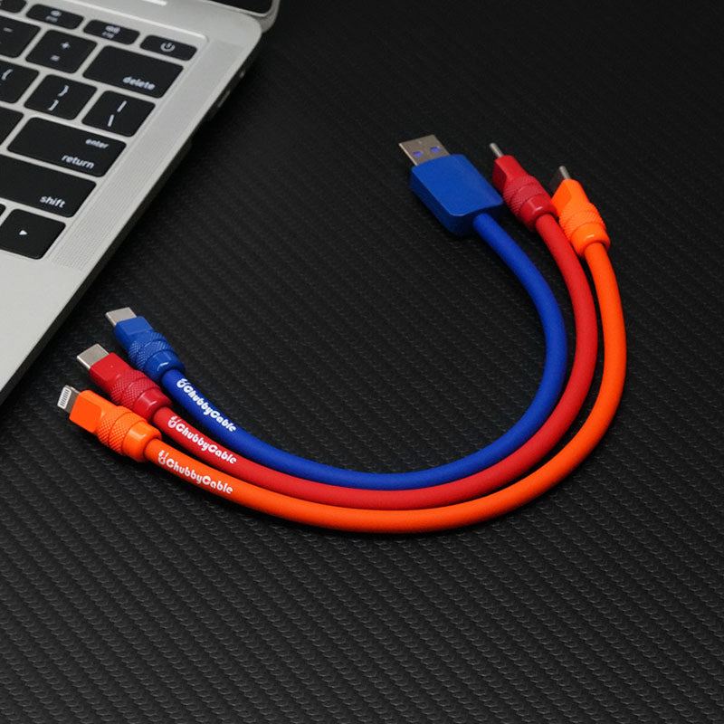 "Monochrome Chubby" Power Bank Friendly Cable - Silicone Material