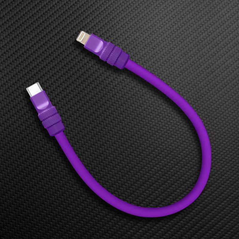 "Monochrome Chubby" Power Bank Friendly Cable - Silicone Material
