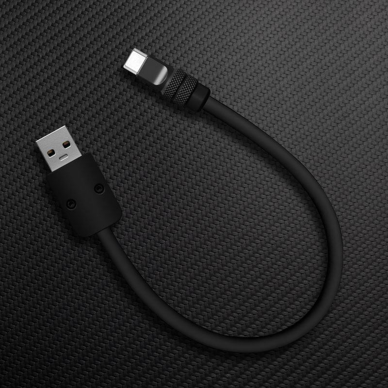 "Monochrome Chubby" Power Bank Friendly Cable - Silicone Material
