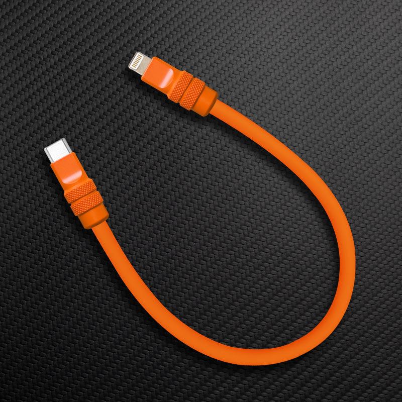 "Monochrome Chubby" Power Bank Friendly Cable - Silicone Material