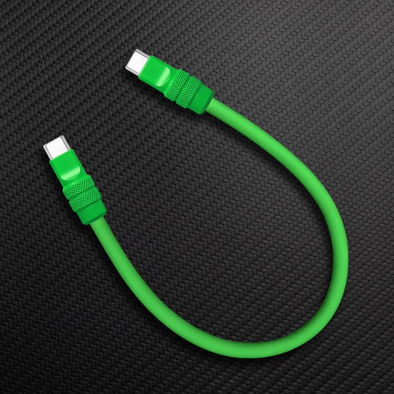 "Monochrome Chubby" Power Bank Friendly Cable - Silicone Material