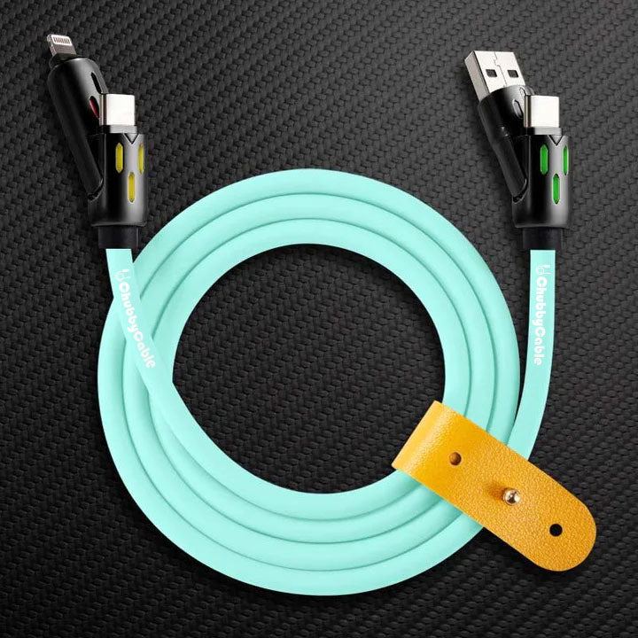 OmniChubby - 240W 4-in-1 Ultimate ChubbyCable With Dynamic Lights