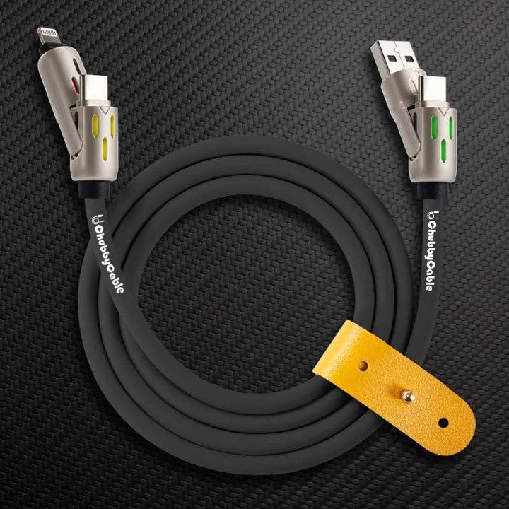 OmniChubby - 240W 4-in-1 Ultimate ChubbyCable With Dynamic Lights