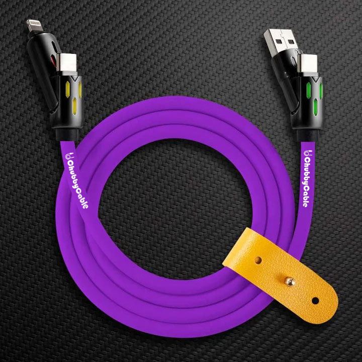 OmniChubby - 240W 4-in-1 Ultimate ChubbyCable With Dynamic Lights