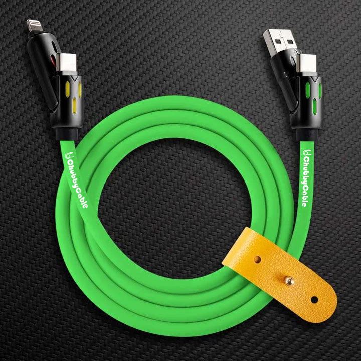 OmniChubby - 240W 4-in-1 Ultimate ChubbyCable With Dynamic Lights