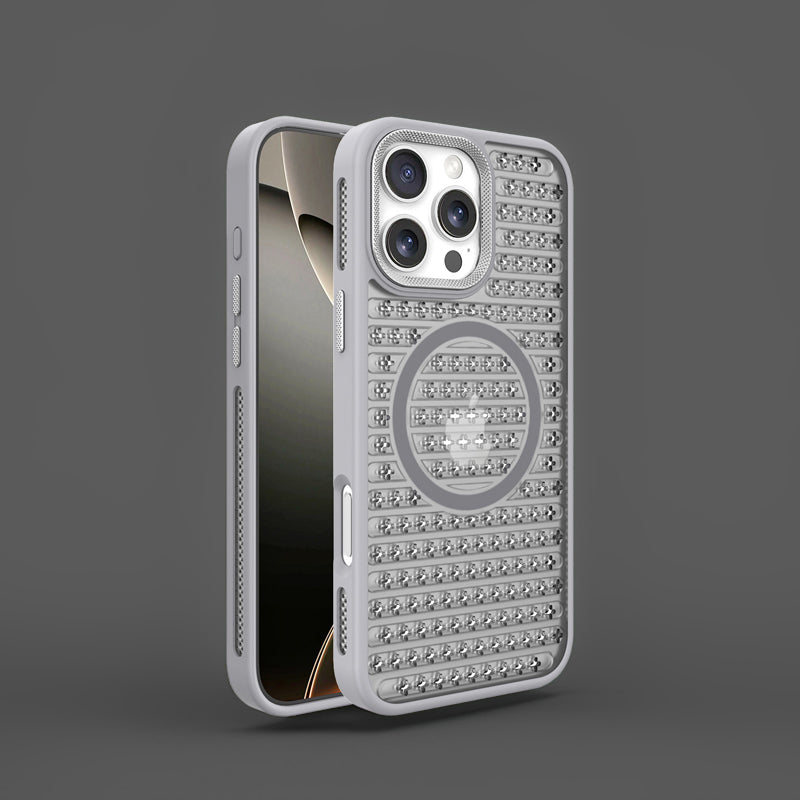 Patterned Hollow Summer Heat Dissipation Phone Case For iPhone