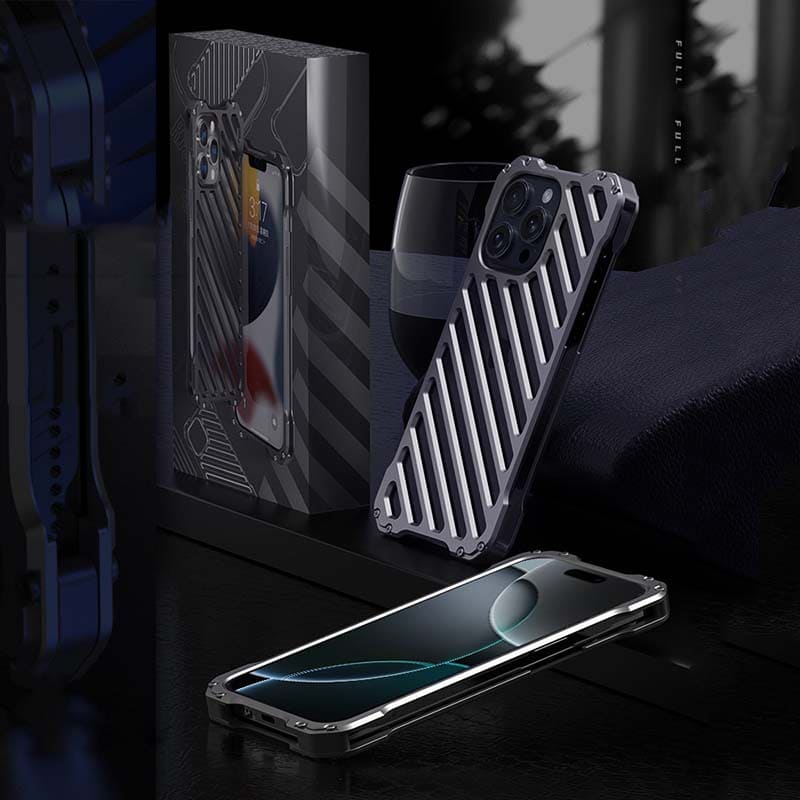 Premium Ventilated Case with Stripe Cooling System For iPhone