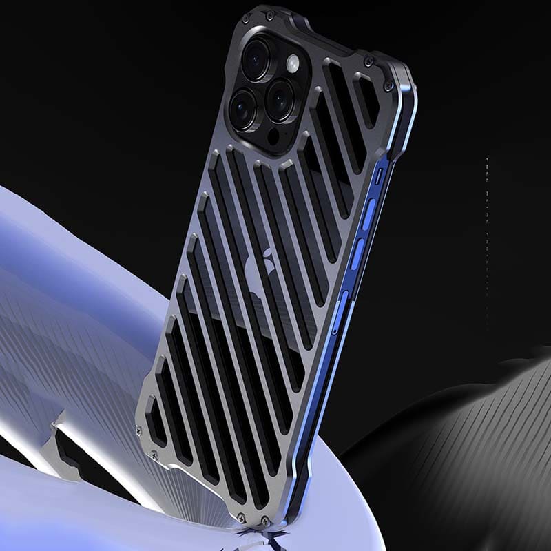 Premium Ventilated Case with Stripe Cooling System For iPhone