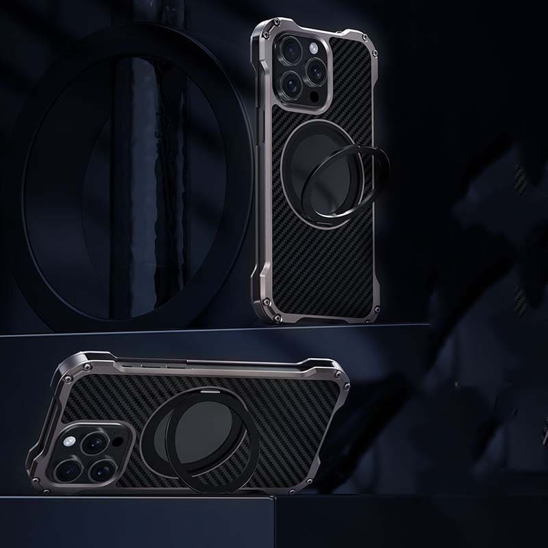 R-JUST Carbon Fiber Magnetic Rotating Case