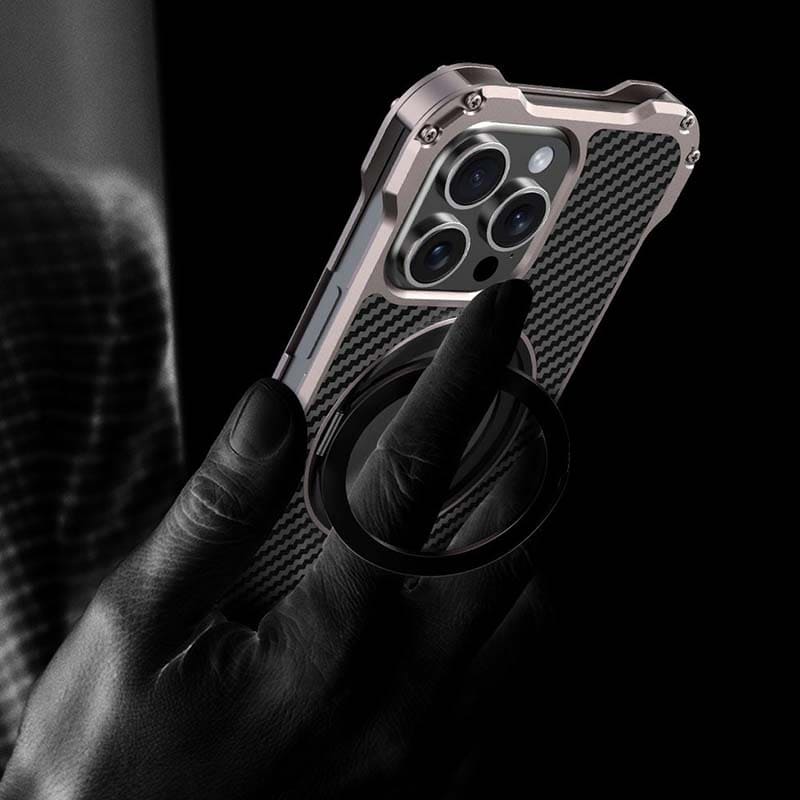 R-JUST Carbon Fiber Magnetic Rotating Case