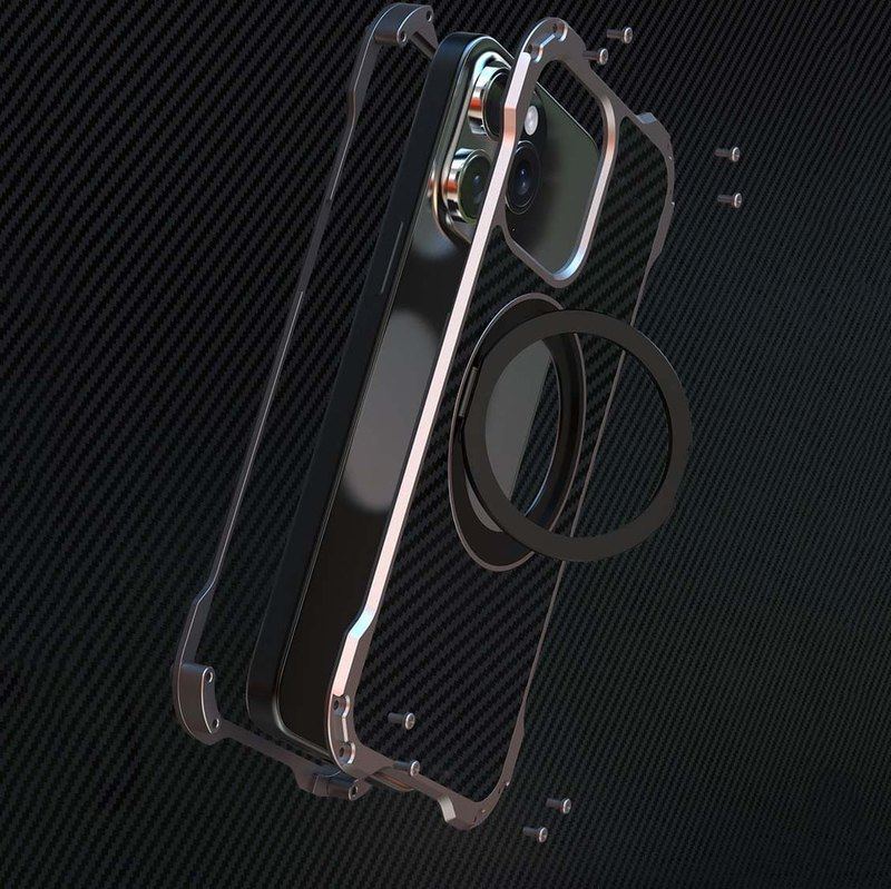 R-JUST Carbon Fiber Magnetic Rotating Case