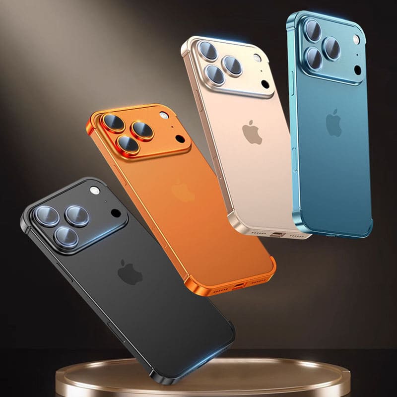 Real Bare Metal Feel - Corner Protection Frame & All-Inclusive Lens Film For iPhone 17