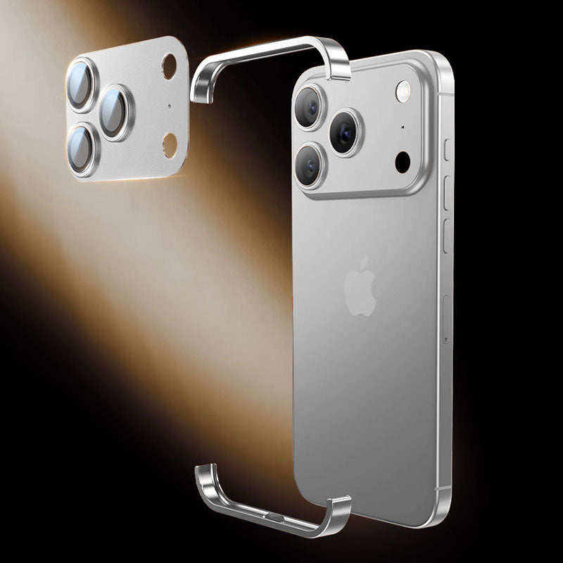 Real Bare Metal Feel - Corner Protection Frame & All-Inclusive Lens Film