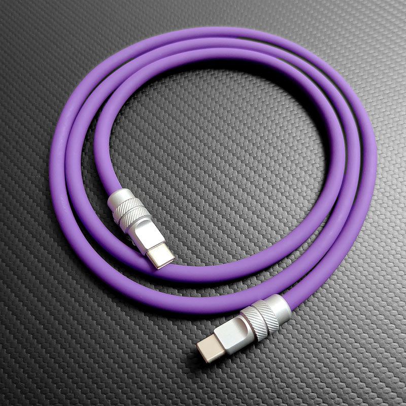 "SPIRAL EXTURE" 240W Metal Connect Fast Charging Cable