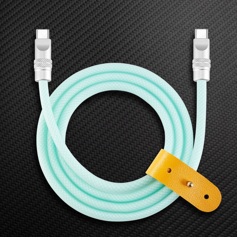 "See Through Chubby" Ultra Soft Transparent Braided Charging Cable
