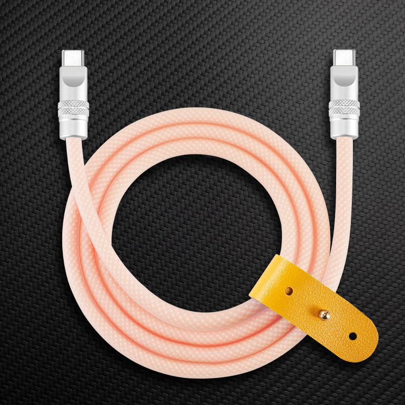 "See Through Chubby" Ultra Soft Transparent Braided Charging Cable