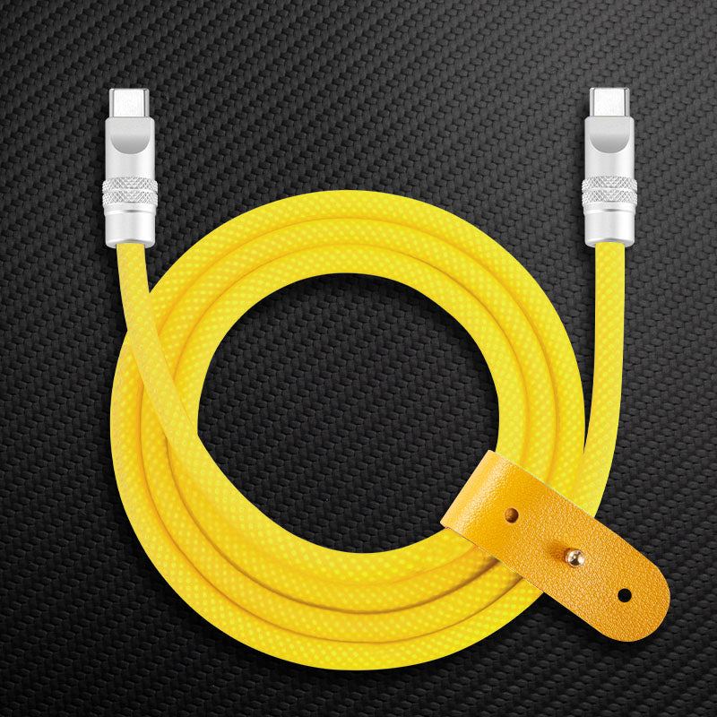 "See Through Chubby" Ultra Soft Transparent Braided Charging Cable