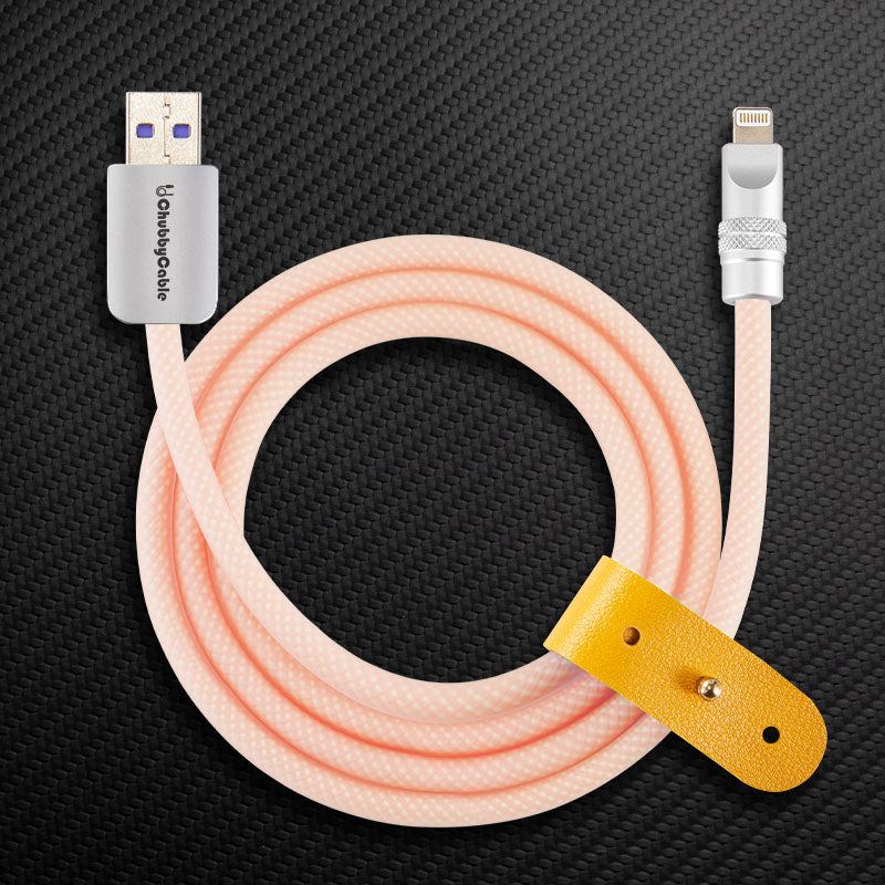 "See Through Chubby" Ultra Soft Transparent Braided Charging Cable