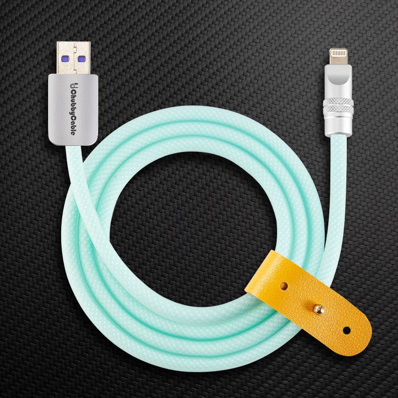 "See Through Chubby" Ultra Soft Transparent Braided Charging Cable