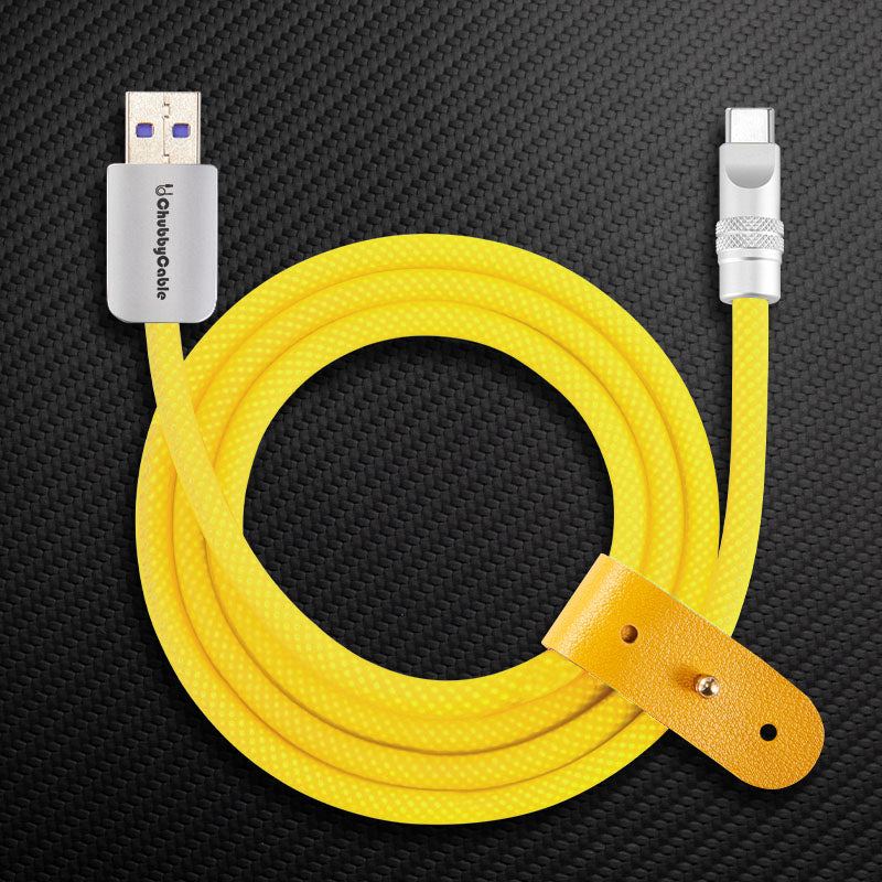 "See Through Chubby" Ultra Soft Transparent Braided Charging Cable