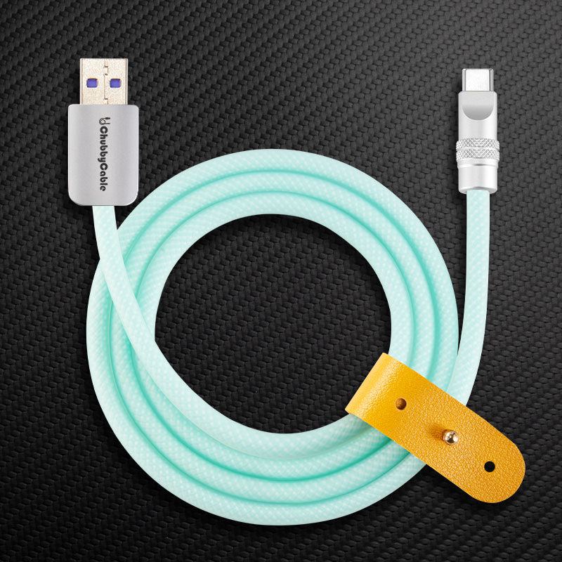 "See Through Chubby" Ultra Soft Transparent Braided Charging Cable