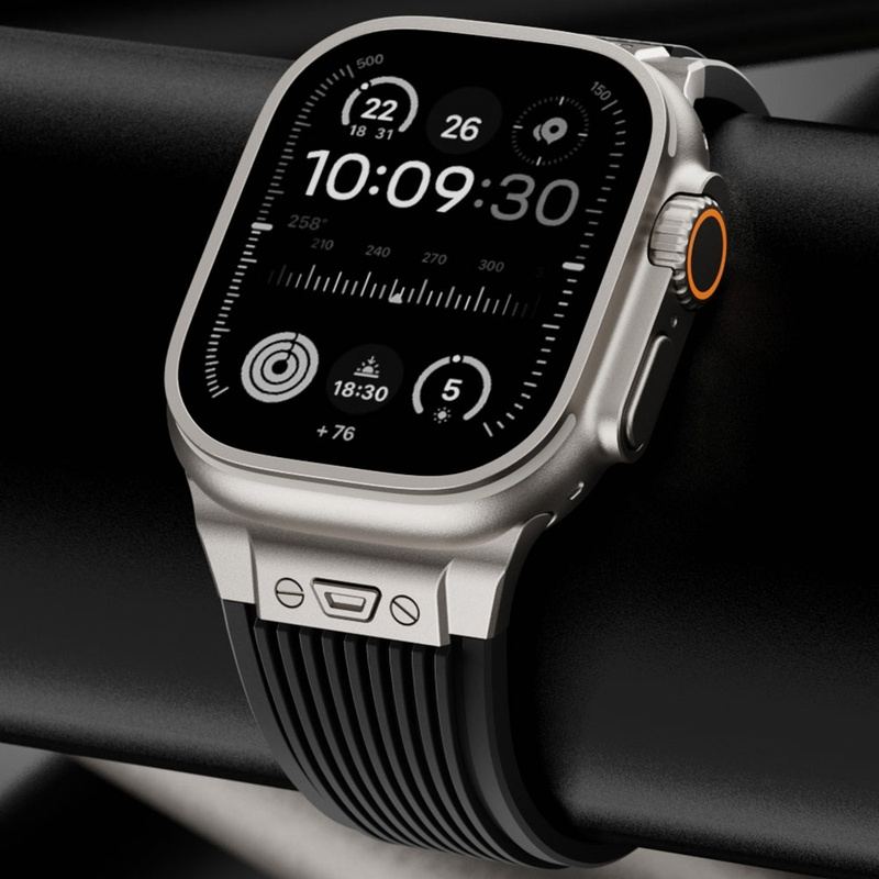 "Sleek Luxury" Transparent Streamlined Silicone Band For Apple Watch
