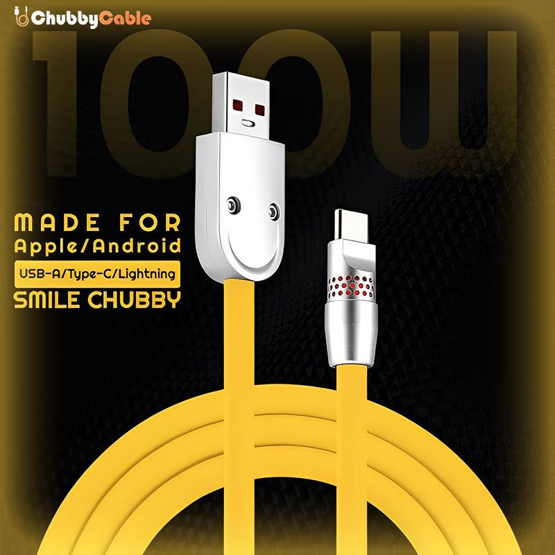 "Smile Chubby" 100W Fast Charge Cable With RGB Glow