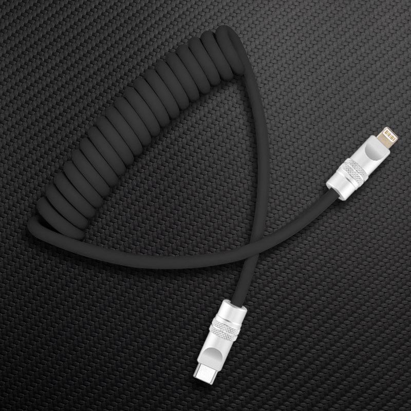 "Soft Chubby" 240W Spring Silicone Fast Charge Cable