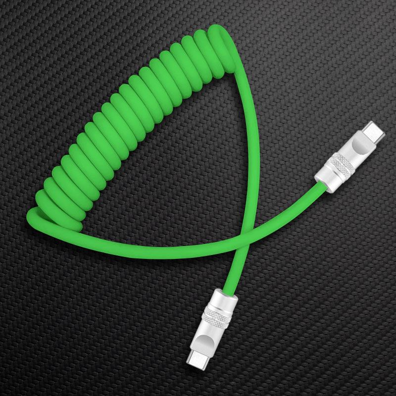 "Soft Chubby" 240W Spring Silicone Fast Charge Cable