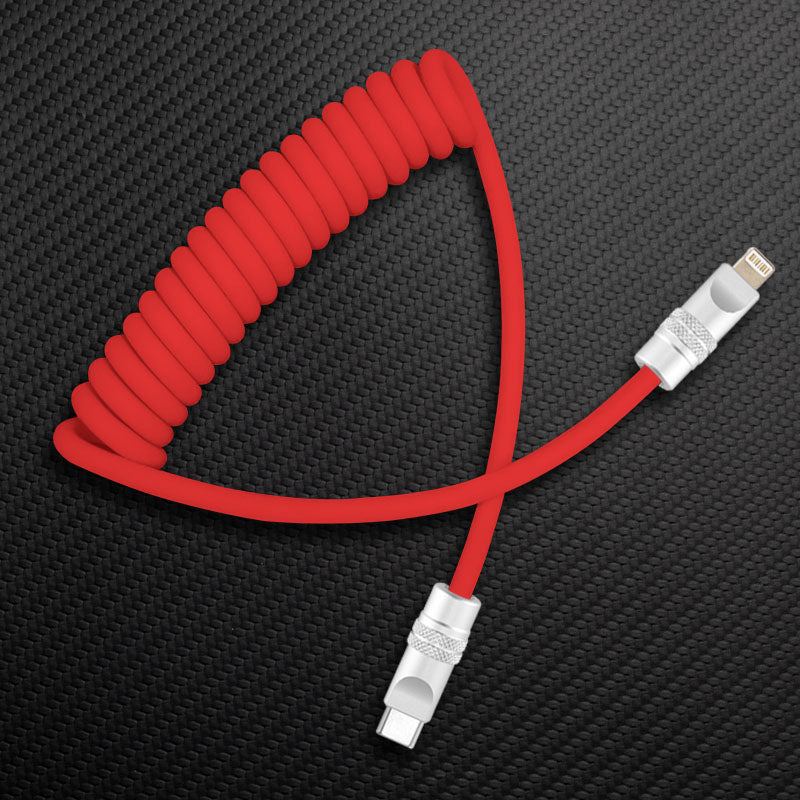 "Soft Chubby" 240W Spring Silicone Fast Charge Cable