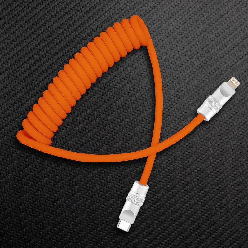 "Soft Chubby" 240W Spring Silicone Fast Charge Cable