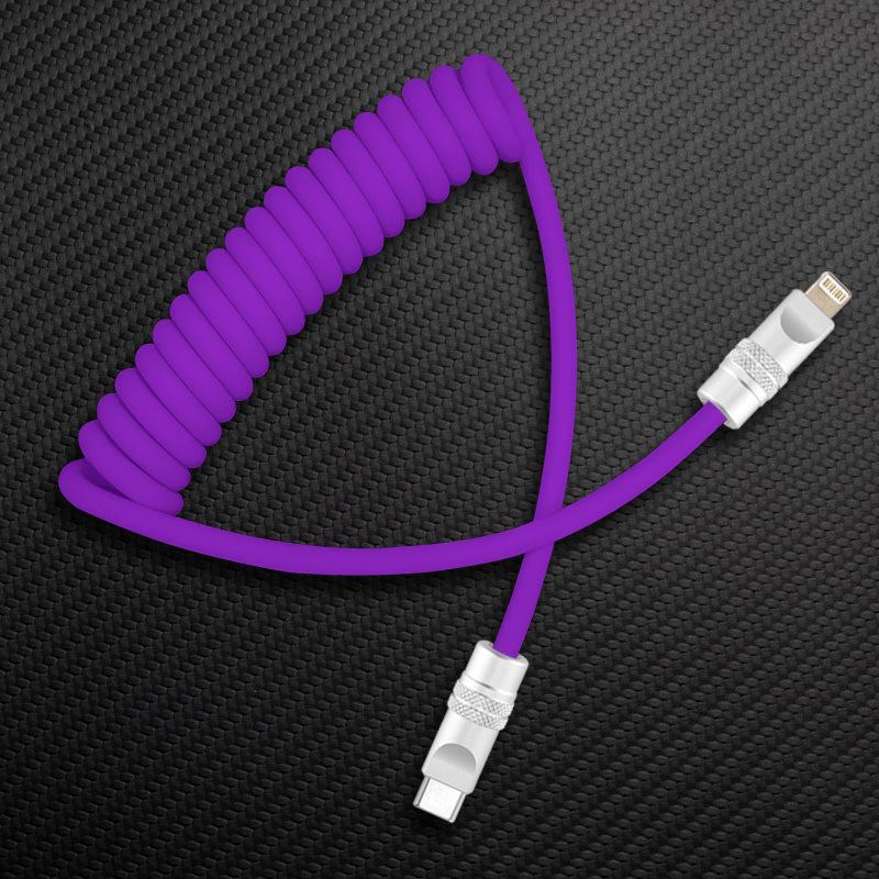 "Soft Chubby" 240W Spring Silicone Fast Charge Cable
