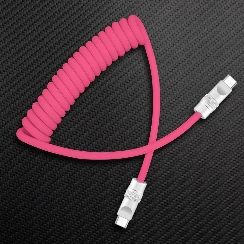 "Soft Chubby" 240W Spring Silicone Fast Charge Cable