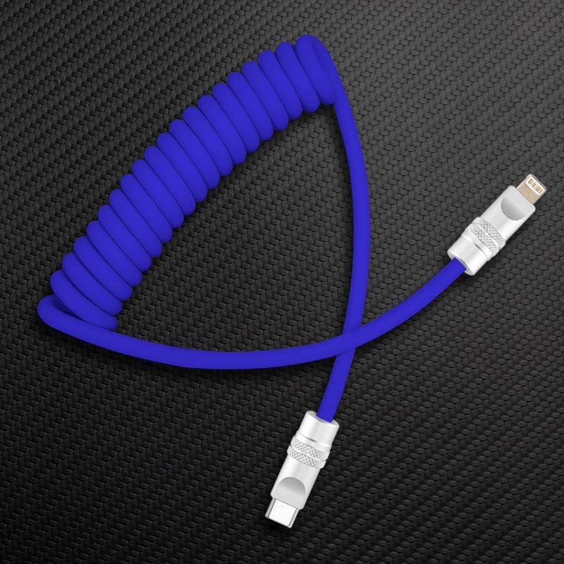 "Soft Chubby" 240W Spring Silicone Fast Charge Cable