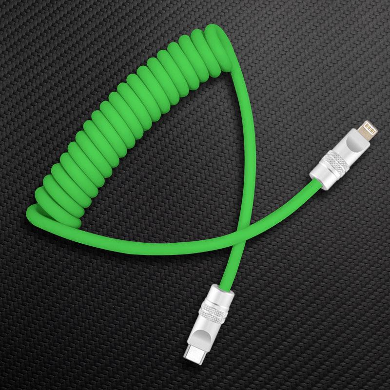 "Soft Chubby" 240W Spring Silicone Fast Charge Cable