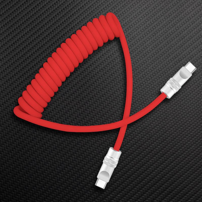 "Soft Chubby" 240W Spring Silicone Fast Charge Cable