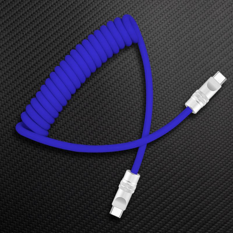 "Soft Chubby" 240W Spring Silicone Fast Charge Cable